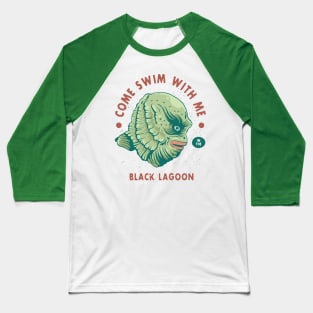 Creature from the Black Lagoon Vintage Monster Baseball T-Shirt